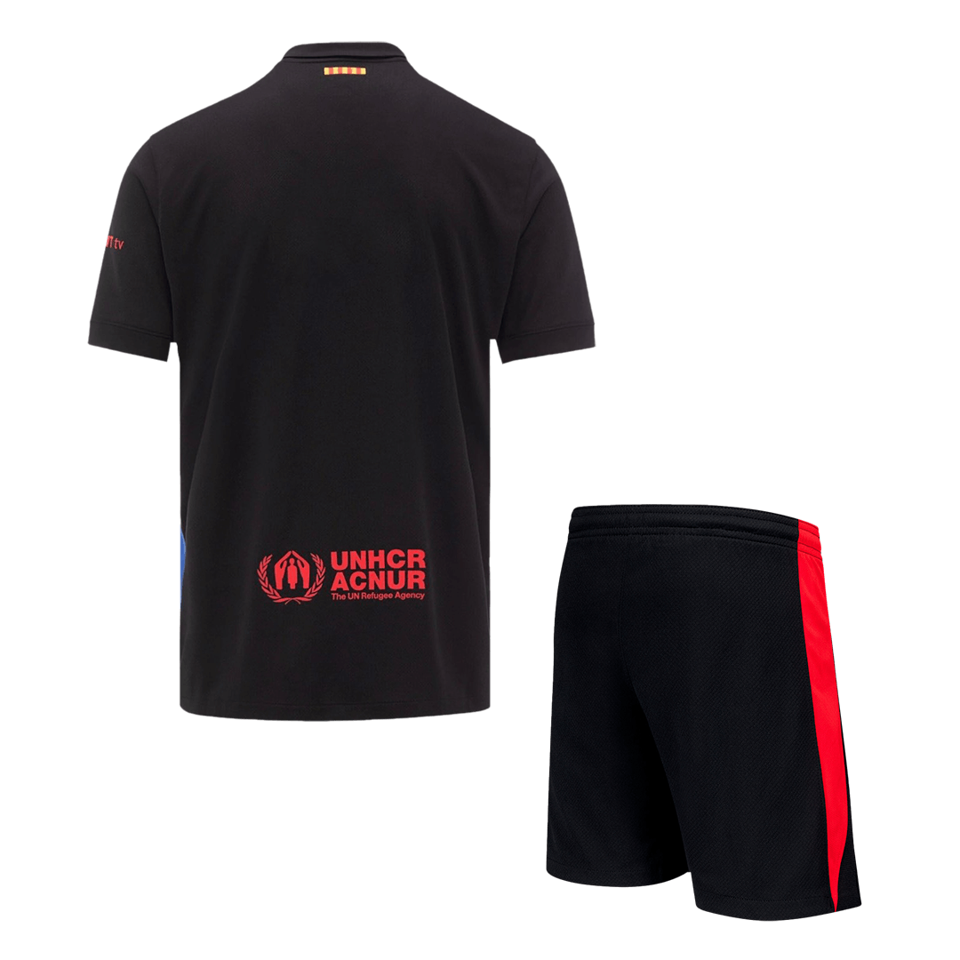 Kit Maillot Extérieur Barcelone 2024/25 Noir