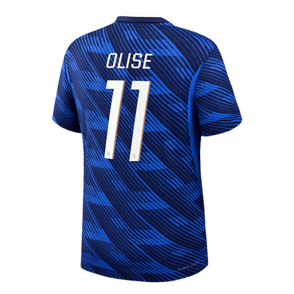 OLISE #11 France Domicile Maillot - Coupe du Monde 2026 Joueur Bleu