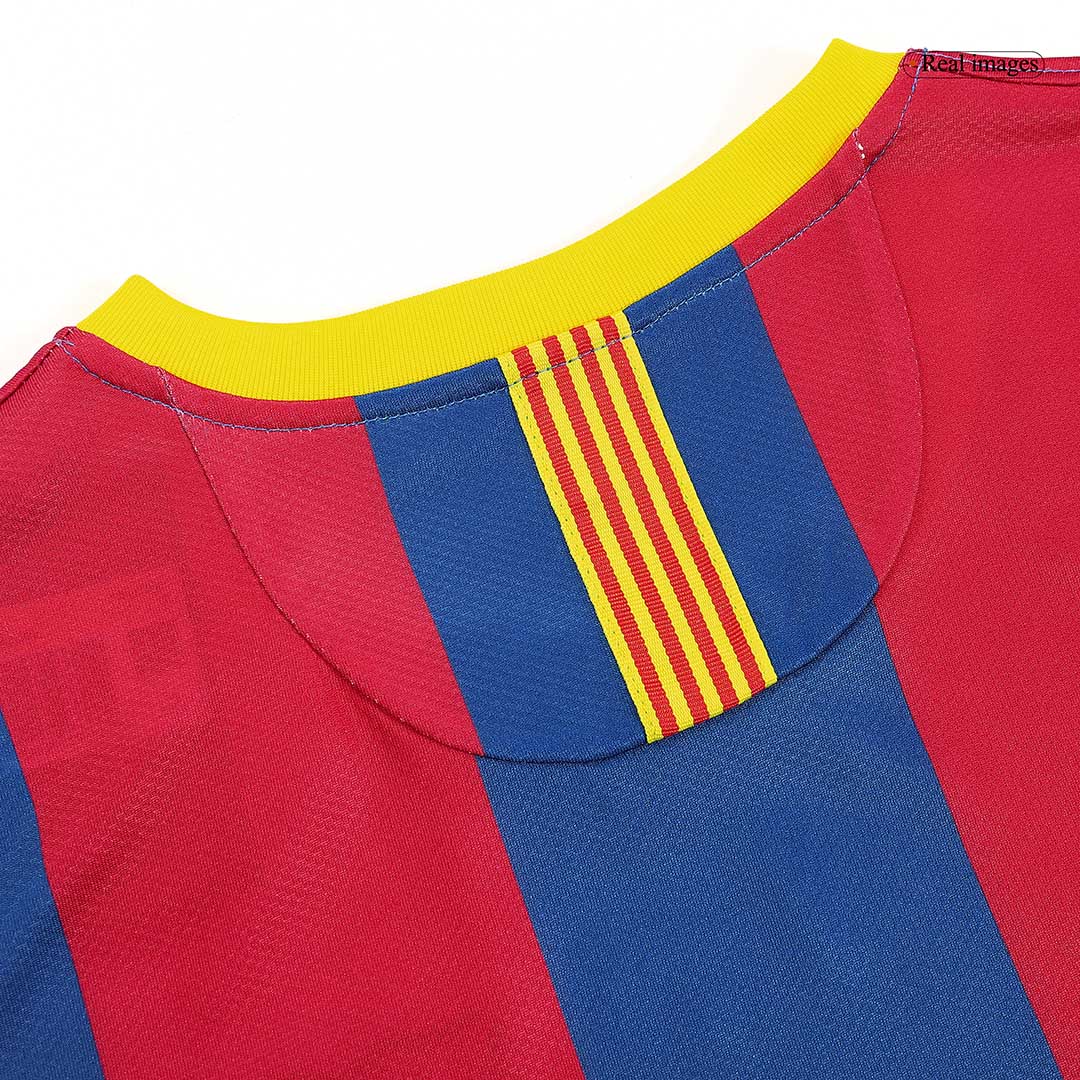 Maillot Domicile Rétro Barcelone 2010/11 Rouge&Bleu