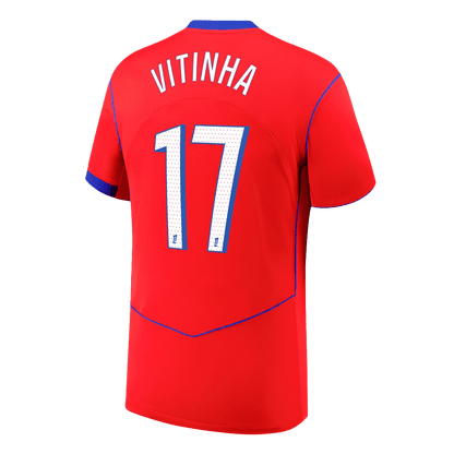 VITINHA #17 Maillot Third PSG 2025/26 Rouge