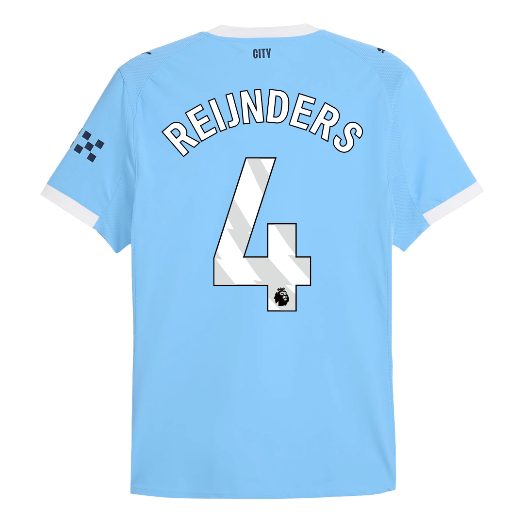 REIJNDERS #4 Maillot domicile Manchester City 2025/26 Bleu Joueur
