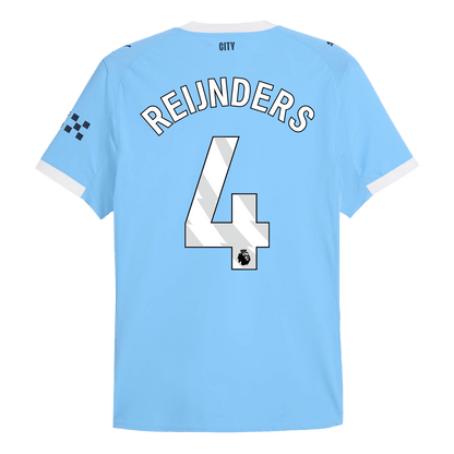 REIJNDERS #4 Maillot domicile Manchester City 2025/26 Bleu Joueur