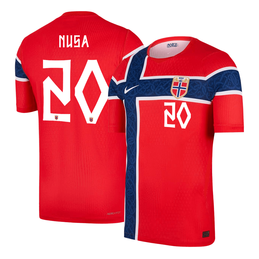 NUSA #20 Norway Home Shirt - 2026 World Cup Red Player