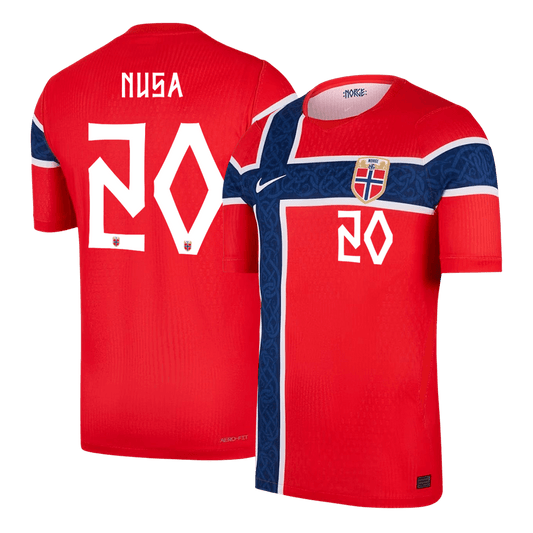 NUSA #20 Norway Home Shirt - 2026 World Cup Red Player