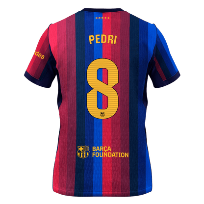 Maillot domicile PEDRI #8 Barcelone 2026/27 bleu et grenat