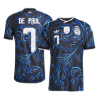 DE PAUL #7 Argentine Maillot Extérieur - Coupe du Monde 2026 Noir Joueur