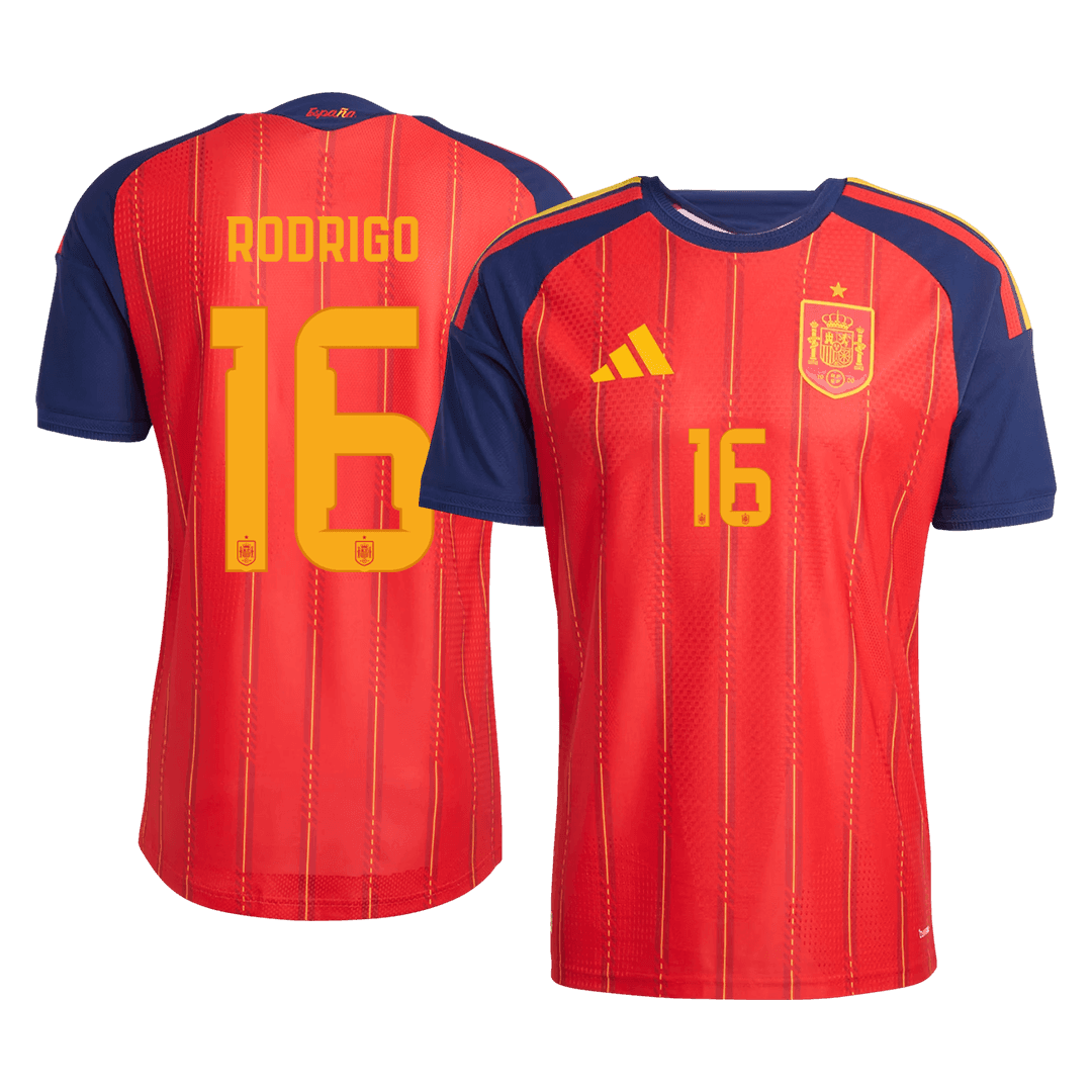 RODRIGO #16 Spain Home Jersey - 2026 World Cup Red Player