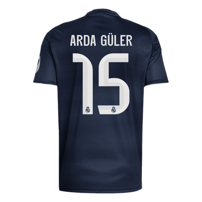 ARDA GÜLER #15 Real Madrid Maillot Extérieur 2025/26 Bleu Marine - Super
