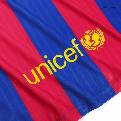 Retro Barcelona Domicile Maillot 2016/17 Rouge&Bleu