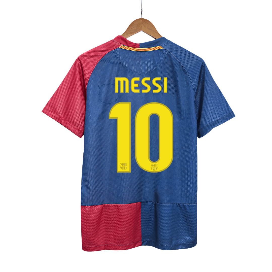 Retro MESSI #10 Barcelona Domicile Maillot 2008/09 - UCL