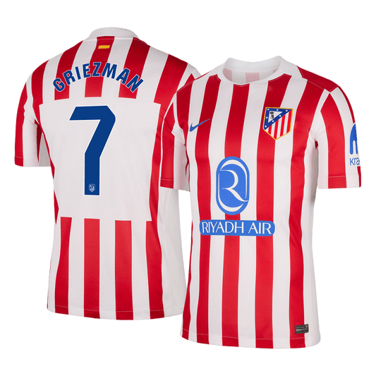 GRIEZMANN #7 Atletico Madrid Domicile Maillot 2025/26 Rouge&Blanc