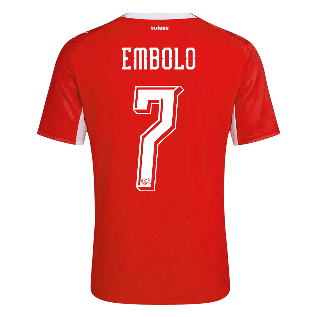 EMBOLO #7 Switzerland Home Jersey - 2026 World Cup Red