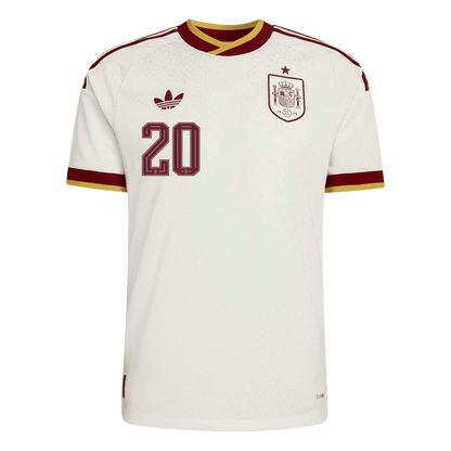 PEDRI #20 Spain Away Jersey - 2026 World Cup White Player