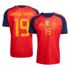 LAMINE YAMAL #19 Espagne Domicile Maillot - Coupe du Monde 2026 Rouge
