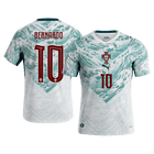 Maillot extérieur Portugal BERNARDO #10 - Coupe du Monde 2026 Blanc&Vert