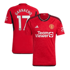 GARNACHO #17 Manchester United Domicile Maillot 2023/24 Rouge