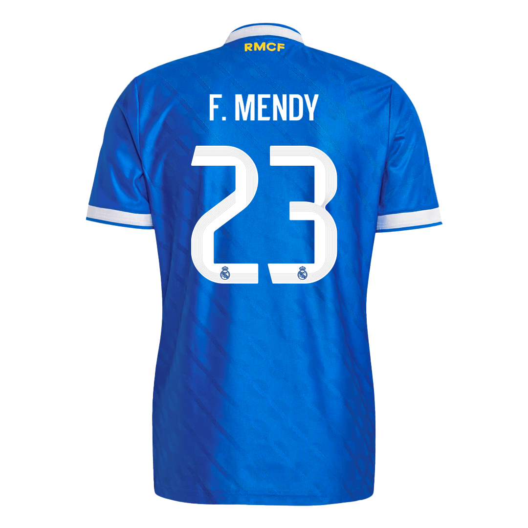 F. MENDY #23 Real Madrid Troisième Maillot 2025/26 Bleu Joueur