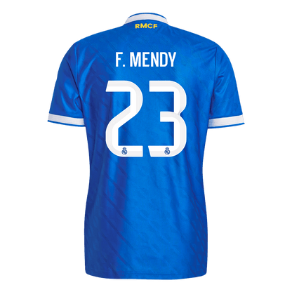 F. MENDY #23 Real Madrid Troisième Maillot 2025/26 Bleu Joueur