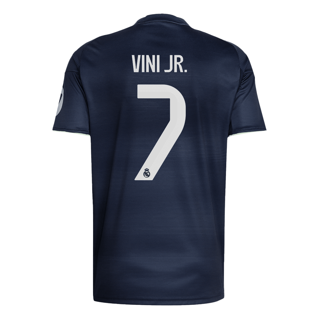 VINI JR. #7 Maillot Extérieur Real Madrid 2025/26 Bleu marine - Super