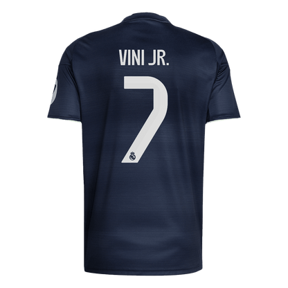 VINI JR. #7 Maillot Extérieur Real Madrid 2025/26 Bleu marine - Super