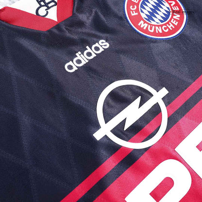 Maillot Rétro Domicile Bayern Munich 1997/99 Noir&Rouge