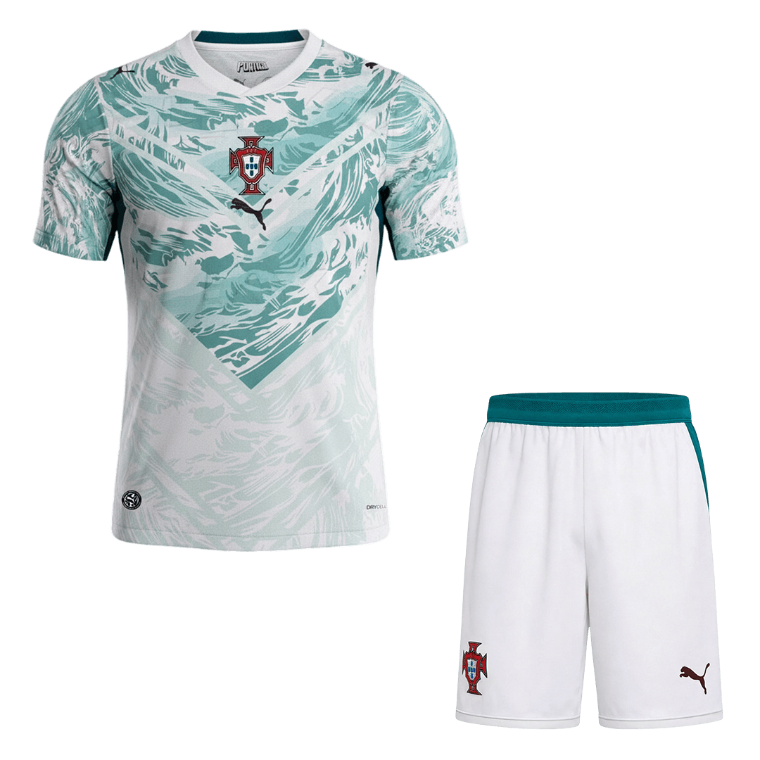 Portugal Kit Extérieur - Coupe du Monde 2026 Blanc et Vert