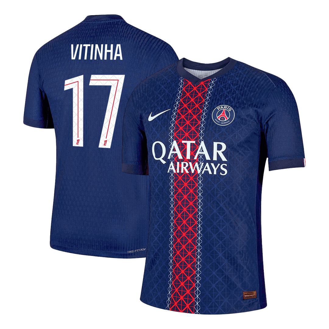 VITINHA #17 PSG Domicile Maillot 2025/26 Bleu marine Joueur