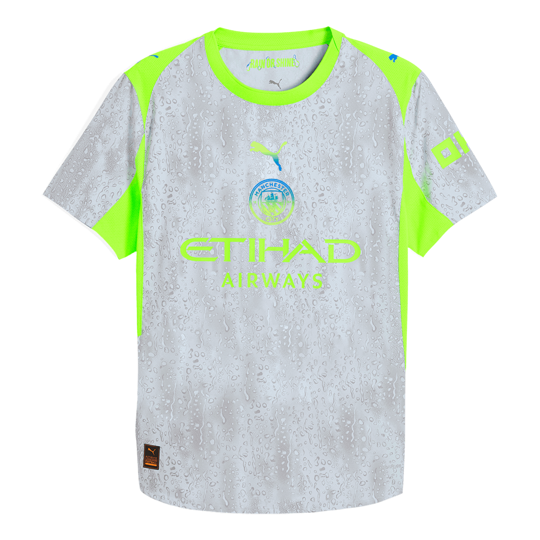 Maillot domicile Manchester City 2025/26 Gris Joueur