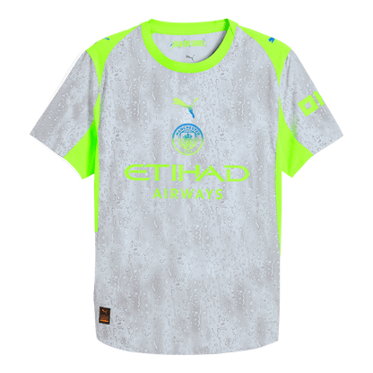 Maillot domicile Manchester City 2025/26 Gris Joueur