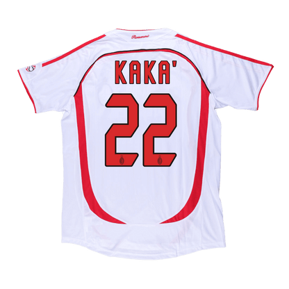 Retro KAKA' #22 AC Milan Away Shirt 2006/07 White - UCL
