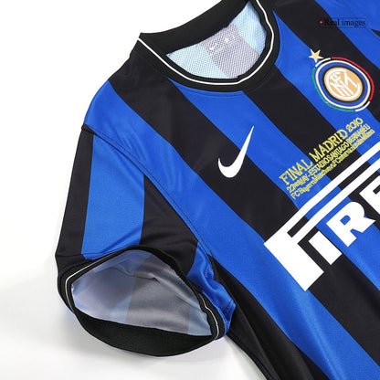 Retro Inter Milan Domicile Maillot 2009/10 Black&Blue - UCL