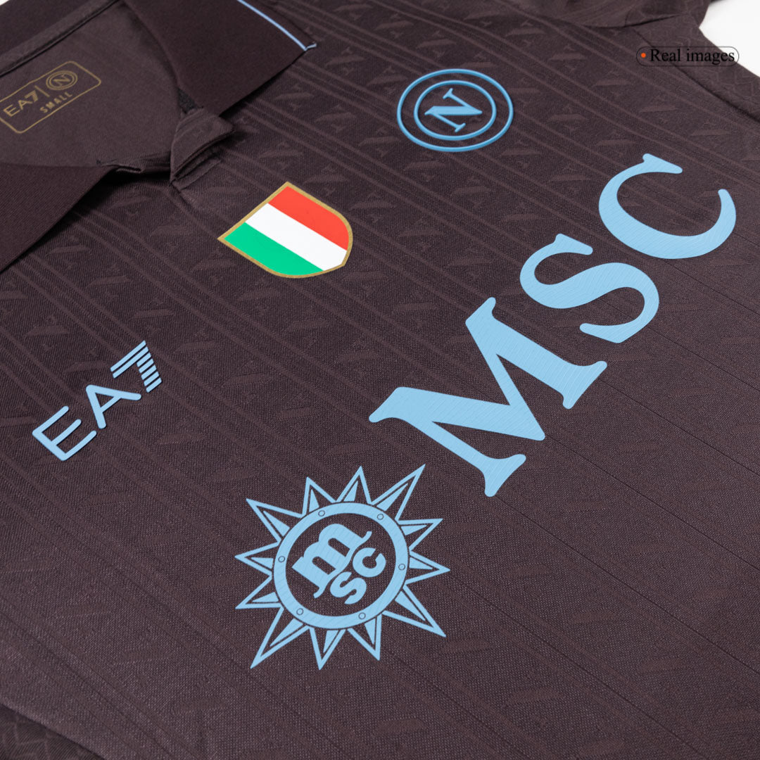 Napoli Third Maillot 2025/26 Noir Joueur