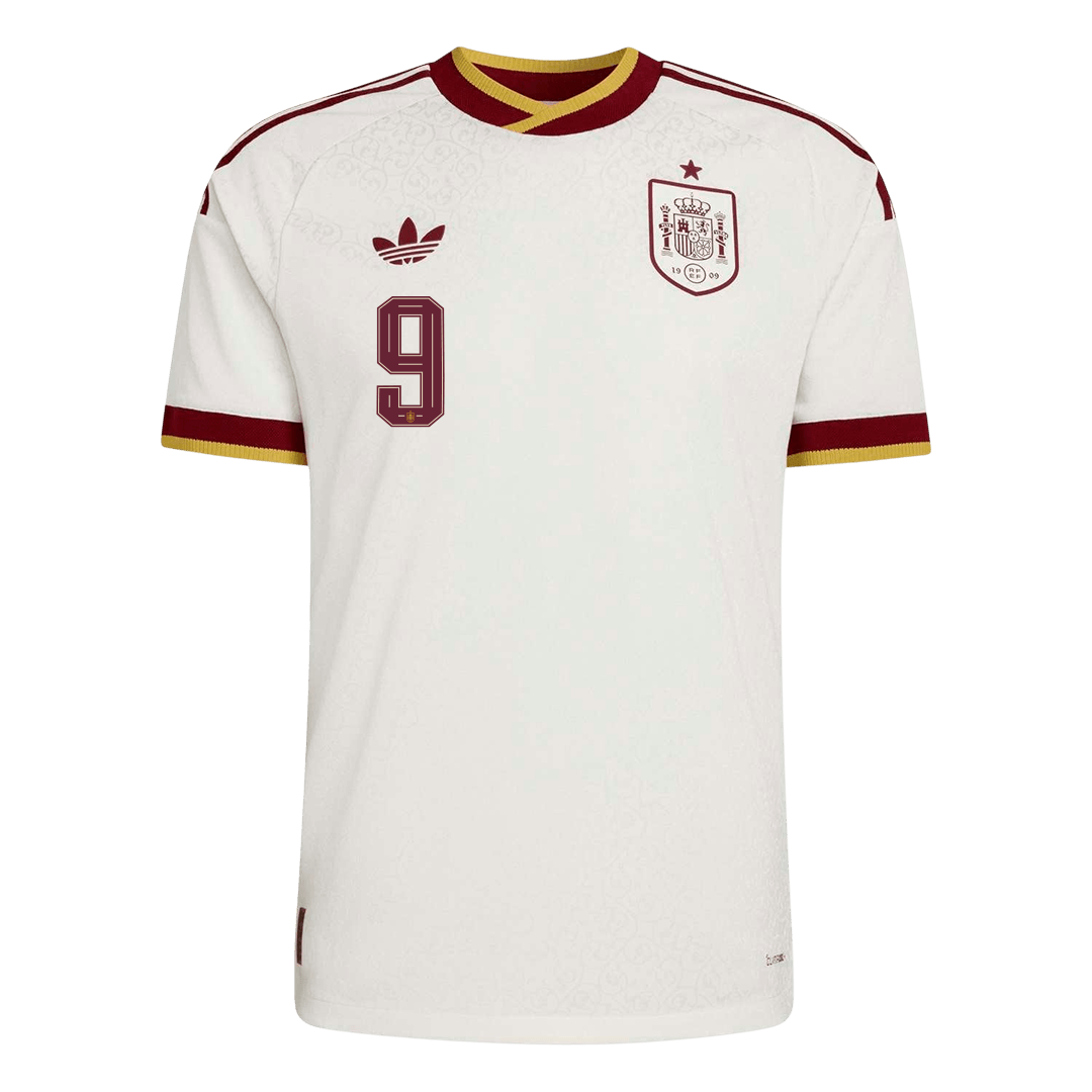 Maillot extérieur joueur GAVI #9 Espagne - Coupe du Monde 2026 Blanc