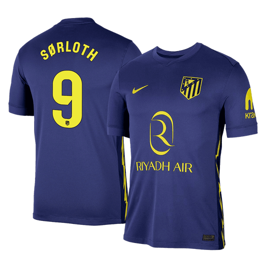 SØRLOTH #9 Atletico Madrid Extérieur Maillot 2025/26 Bleu marine