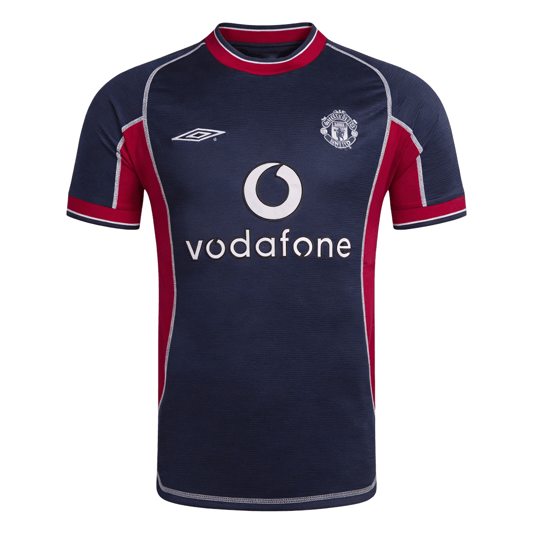 Maillot rétro Manchester United troisième maillot 2000/01 Bleu marine