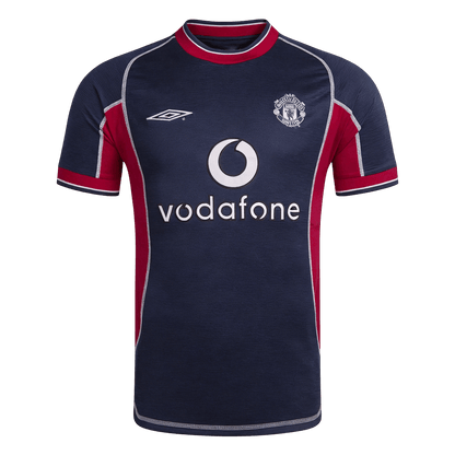 Maillot rétro Manchester United troisième maillot 2000/01 Bleu marine