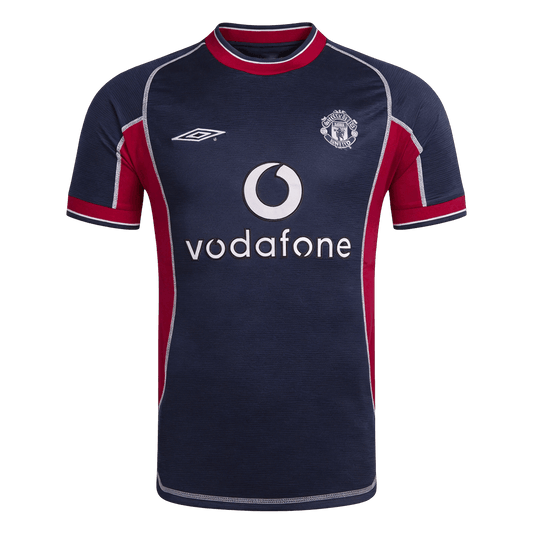 Maillot rétro Manchester United troisième maillot 2000/01 Bleu marine