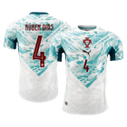 RÚBEN DIAS #4 Portugal Maillot Extérieur - Coupe du Monde 2026 Blanc&Vert Joueur