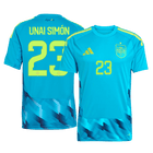 UNAI SIMÓN #23 Espagne Gardien Maillot - Coupe du Monde 2026 Bleu