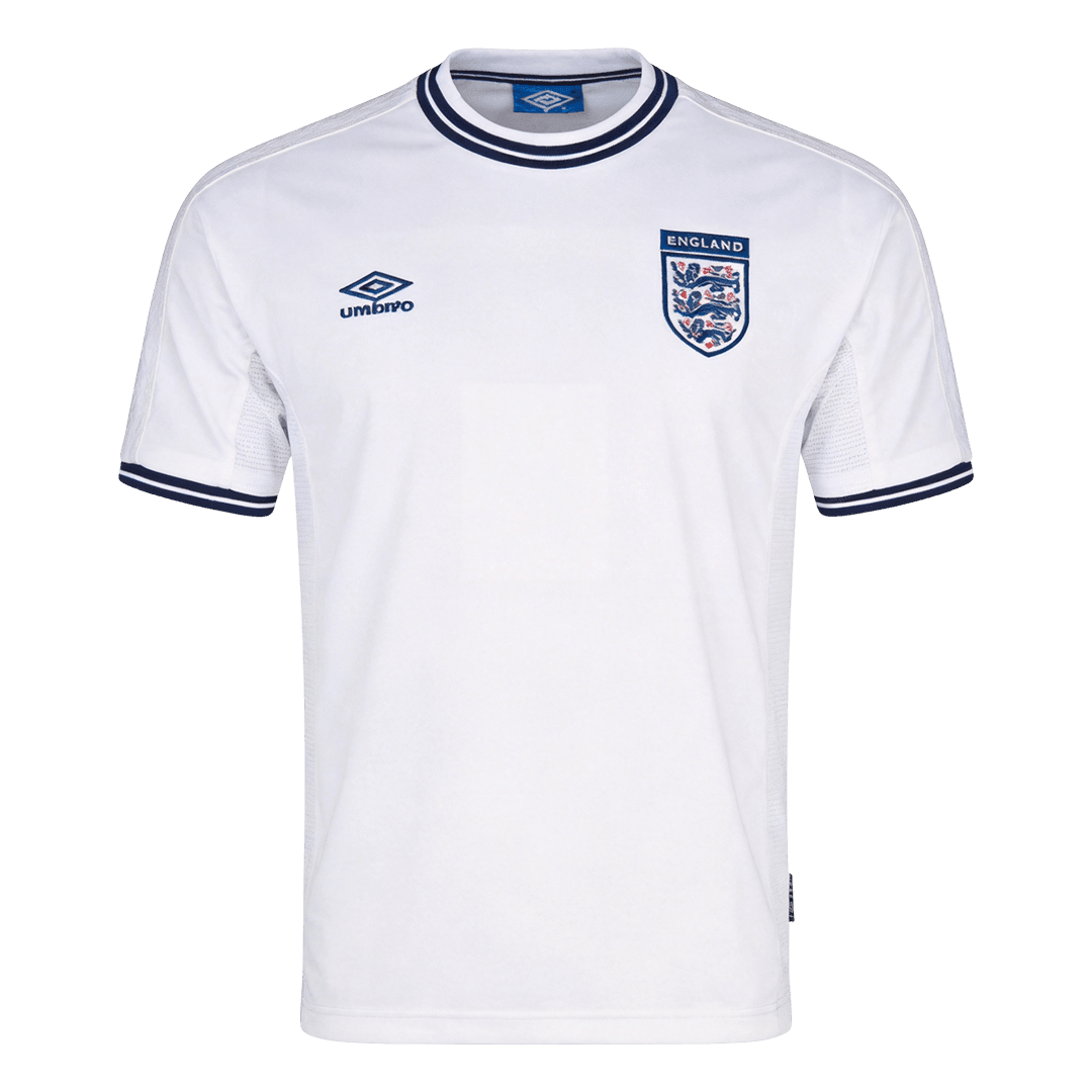 Maillot Rétro Domicile Angleterre 2000 Blanc