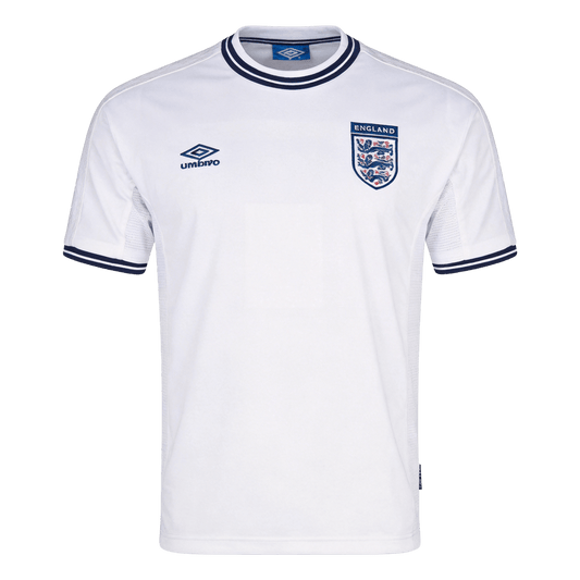 Maillot Rétro Domicile Angleterre 2000 Blanc