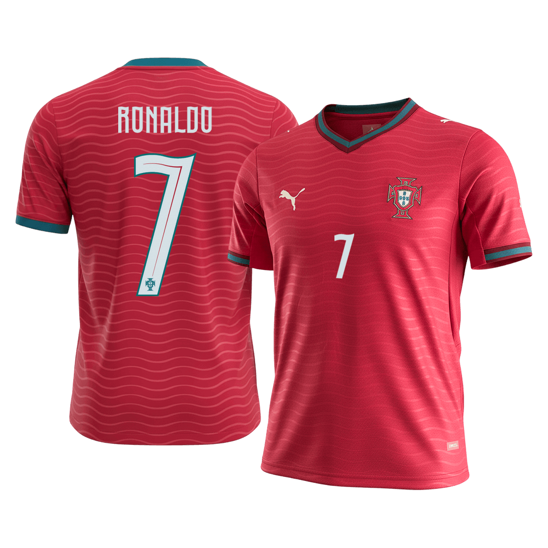 RONALDO #7 Portugal Home Jersey - 2026 World Cup Red - Super