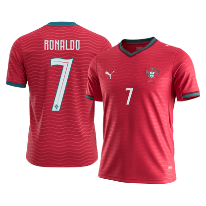 RONALDO #7 Portugal Home Jersey - 2026 World Cup Red - Super