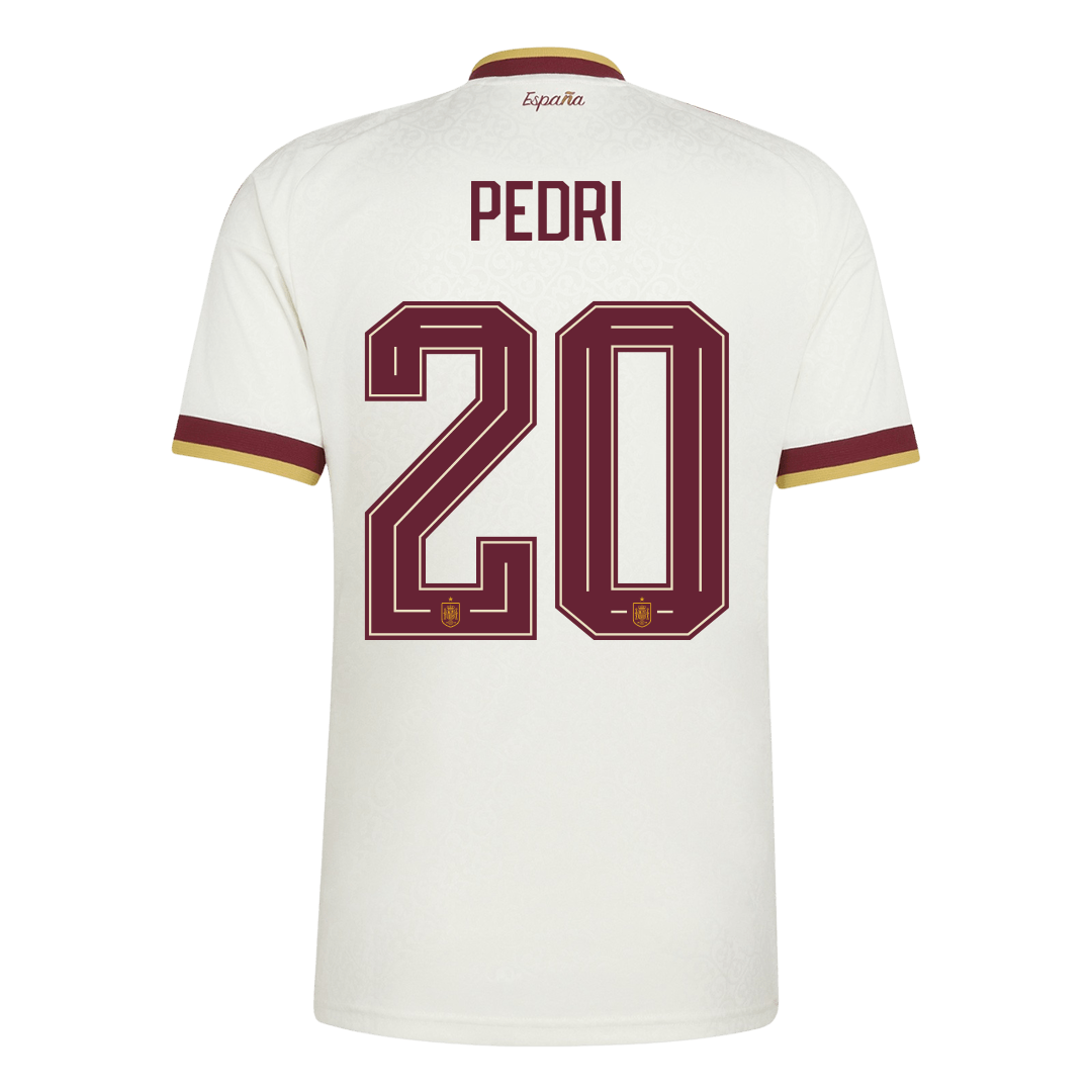 PEDRI #20 Spain Away Shirt - 2026 World Cup White