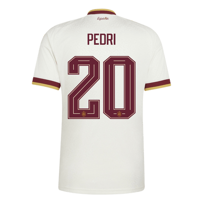 PEDRI #20 Spain Away Shirt - 2026 World Cup White