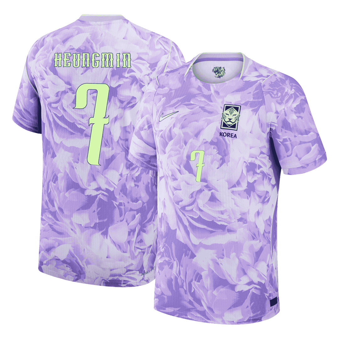 HEUNGMIN #7 South Korea Away Shirt - 2026 World Cup Purple Player