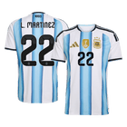 L. MARTINEZ #22 Argentine Domicile Maillot - Coupe du Monde 2026 Blue&White - Super