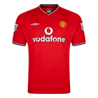 Retro Manchester United Domicile Maillot 2000/02 Rouge