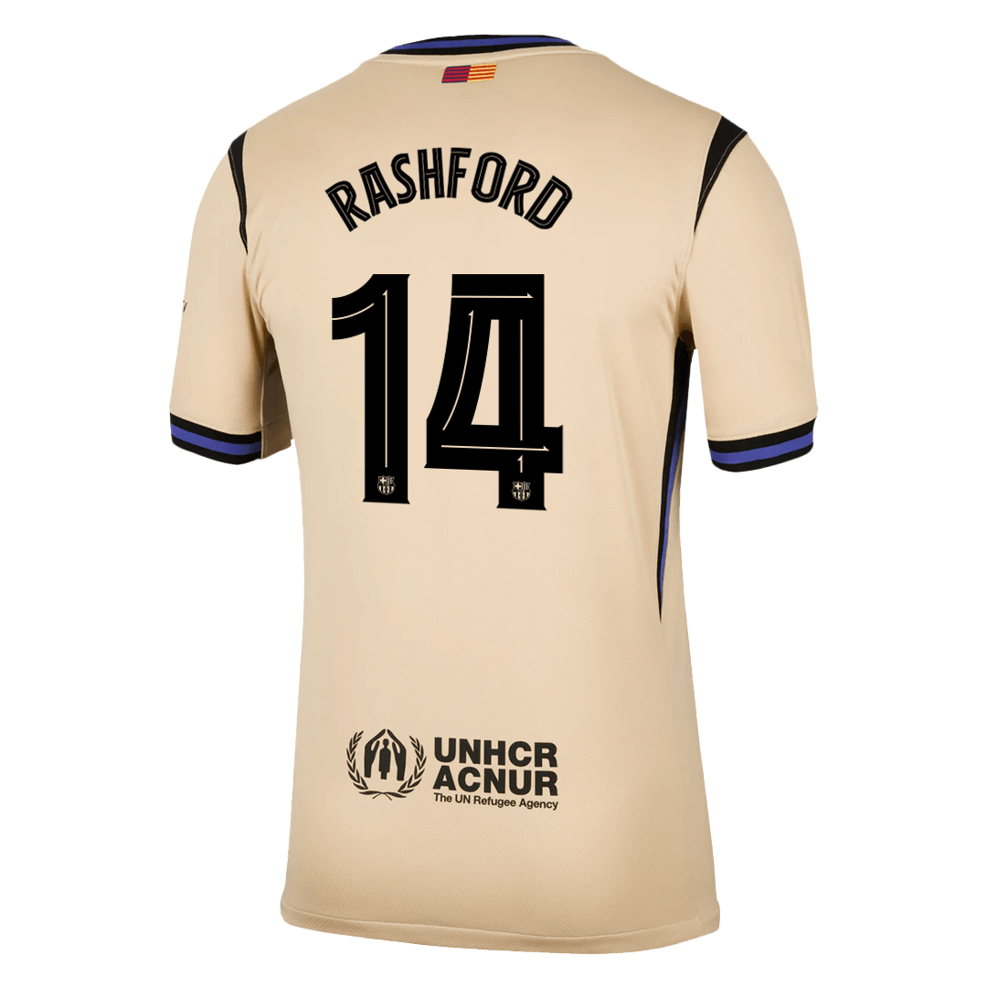 RASHFORD #14 Maillot Extérieur Barcelone 2025/26 Jaune - UCL