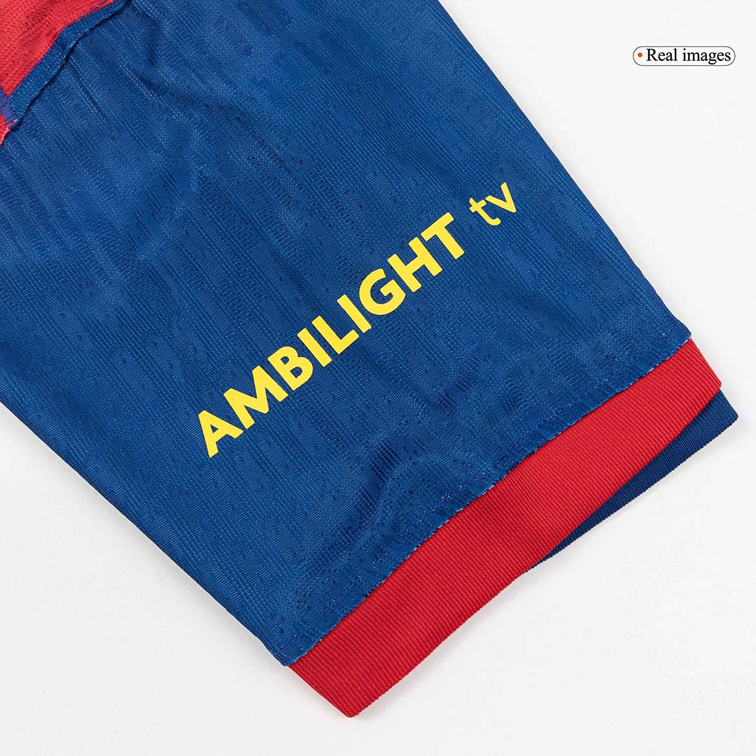 Maillot Extérieur Barcelone 2025/26 Rouge&Bleu Joueur